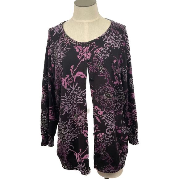 Joseph A Cardigan sweater 1x - Picture 1 of 5